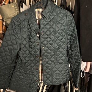 Burberry Women's Quilted Jacket - Dark Green